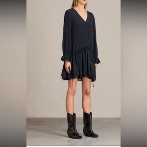 All Saints Midnight Blue Blouse